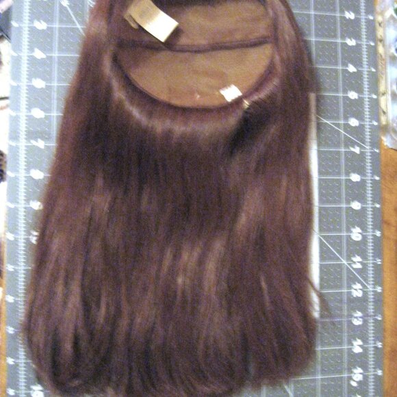 Vintage 100% Human Hair Fall from the 1970's -#8 Medium Brown NEW with tags - Picture 5 of 13
